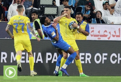 Video bóng đá Al Hilal – Al Nassr: Chênh lệch đẳng cấp, Ronaldo dính thẻ đỏ (Siêu cúp Saudi)