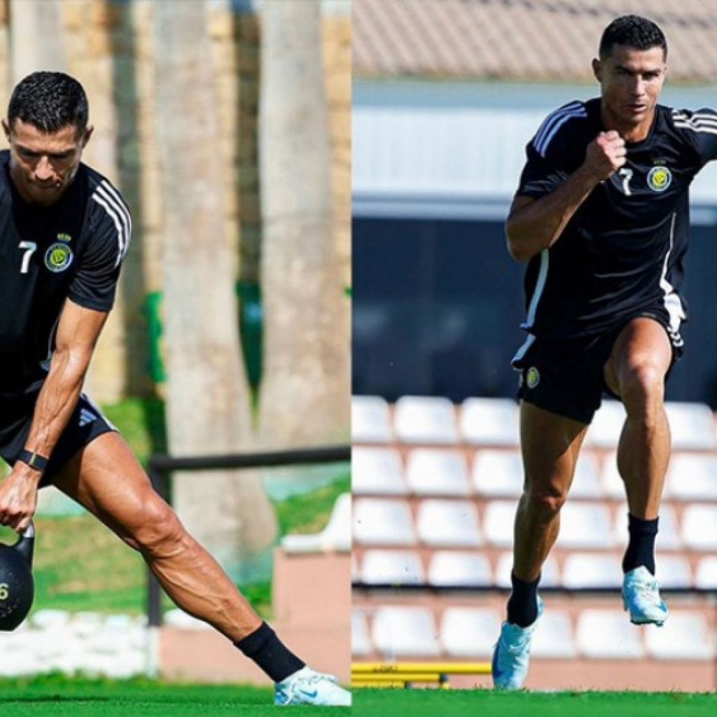 Ronaldo quay trở lại tập luyện : hào hứng với những cột mốc mới