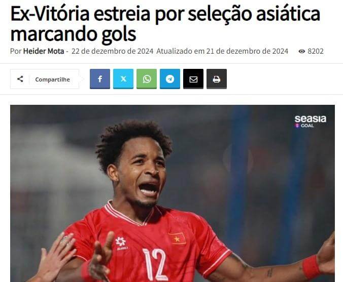 Báo Brazil: Xuân Son "gây bão" bóng đá Việt Nam