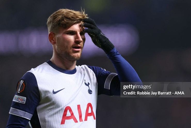 HLV Tottenham chỉ trích Timo Werner: "Phong độ thiếu thuyết phục"