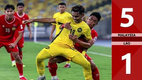 Ngược dòng thành công, Malaysia thắng cực đậm Lào