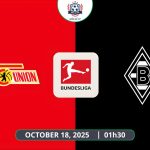 Nhận định Union Berlin vs Gladbach, 01h30 ngày 18/10 Bundesliga 2025/26