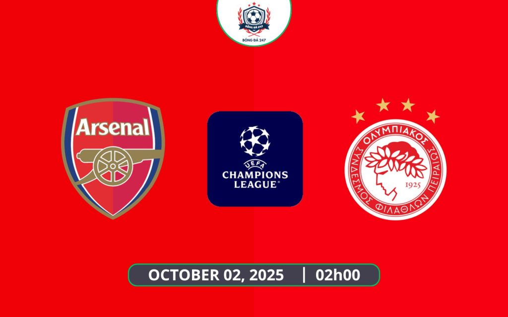 Nhận định Arsenal vs Olympiacos, 02h00 ngày 02/10 - UEFA Champions League