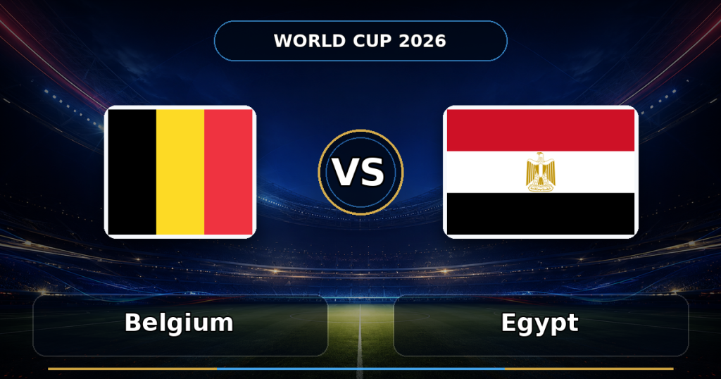 Nhận định Bỉ vs Ai Cập (02h00 ngày 16/6, World Cup 2026): Lời nguyền Pharaoh hiển linh?
