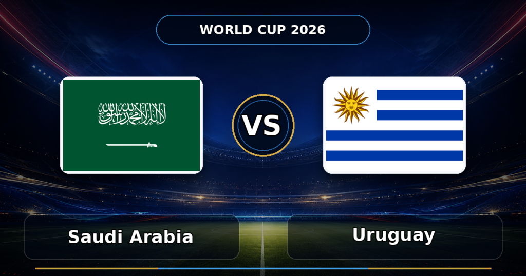 Nhận định Saudi Arabia vs Uruguay, 05h00 ngày 16/06: Địa chấn World Cup 2026