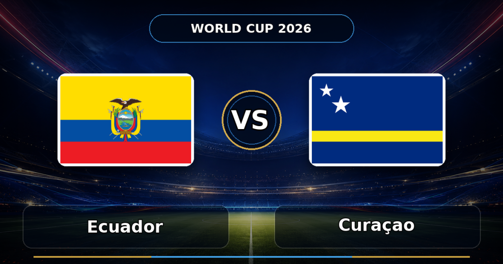 Nhận định Ecuador vs Curaçao 07h00 ngày 21/06: Địa chấn World Cup 2026?