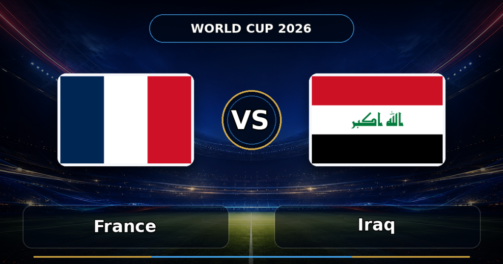 Nhận định Pháp vs Iraq (04h00 ngày 23/6) bảng I World Cup 2026: Sức mạnh hủy diệt