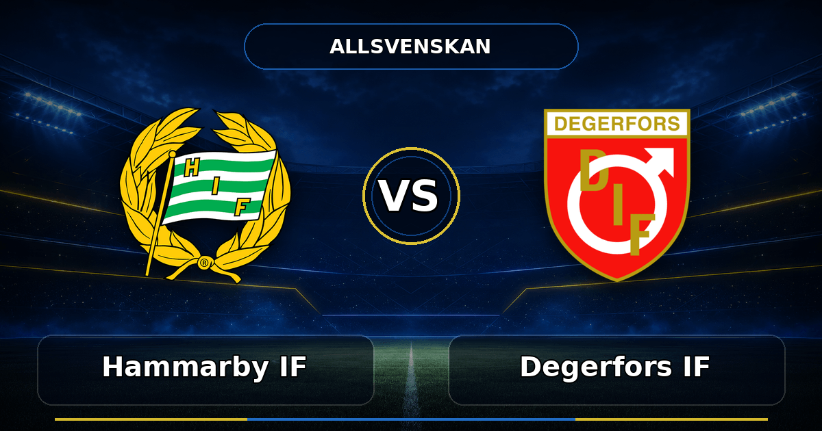 Nhận định Hammarby IF vs Degerfors (21h30
