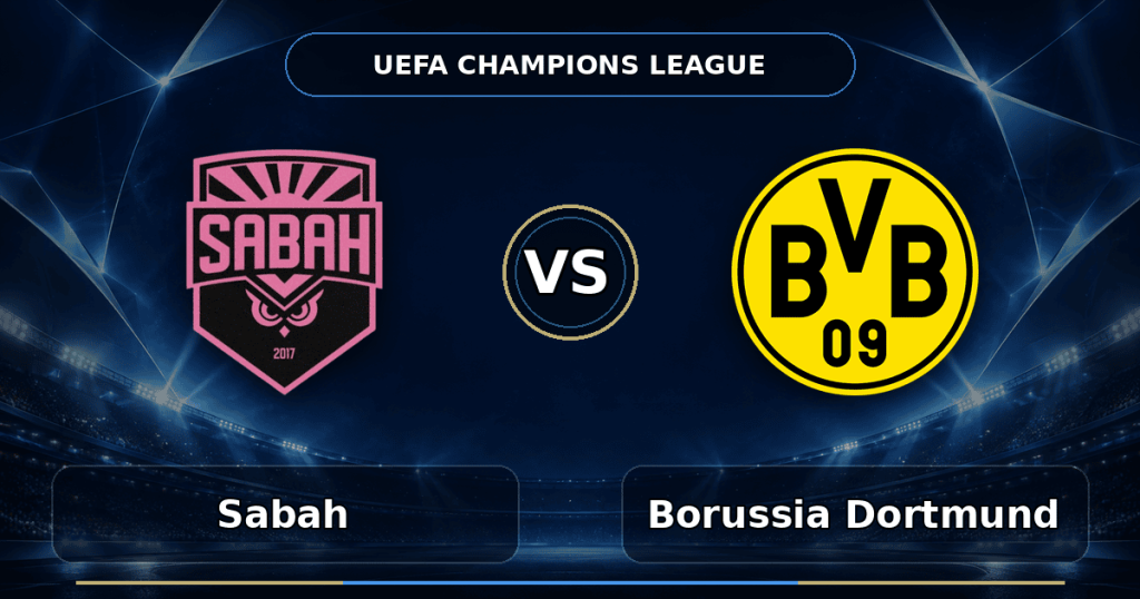 Nhận định Sabah vs Borussia Dortmund - Match Card