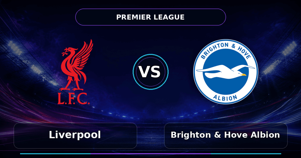 Nhận định Liverpool vs Brighton & Hove Albion - Match Card